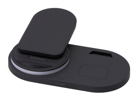 Складная зарядная станция с беспроводной зарядкой Flashport, 15 Вт