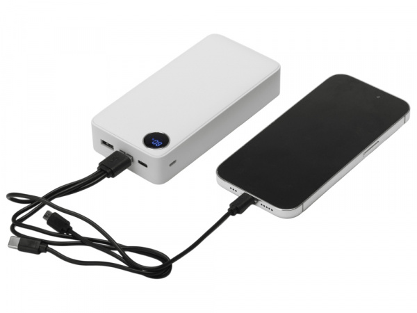 Внешний аккумулятор Mild Pro c быстрой зарядкой QC/PD, soft-touch, 20 000 mAh