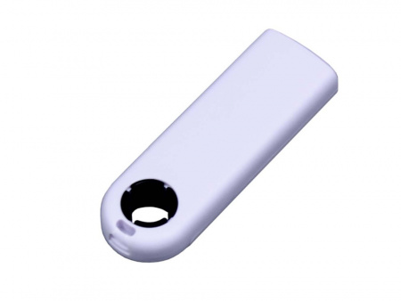 USB 2.0- флешка промо на 64 Гб прямоугольной формы, выдвижной механизм