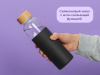 Стеклянная бутылка для воды в силиконовом чехле Refine