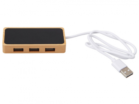 USB хаб с подсветкой лого Reedia S5, 3*USB, 1*Type C