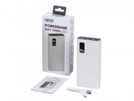 Портативный внешний аккумулятор FAST, 20000 mAh