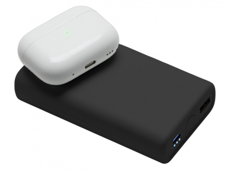 Внешний беспроводной аккумулятор 2-в-1 с функцией зарядки Apple Watch, QC/PD AtomIQ, 10000 мАч