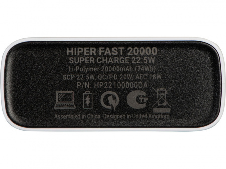 Портативный внешний аккумулятор FAST, 20000 mAh