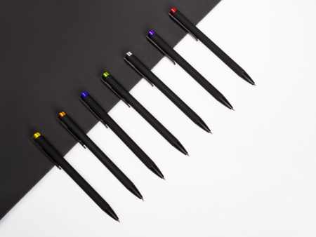Ручка металлическая шариковая Taper Metal soft-touch