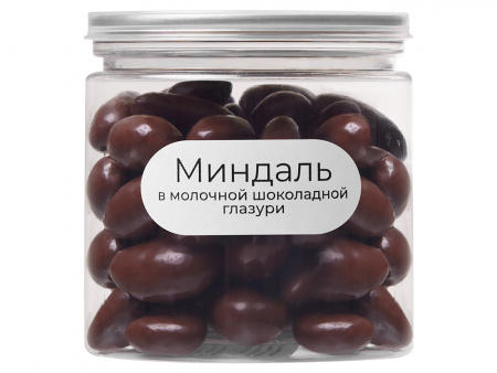 Миндаль в молочной шоколадной глазури Glazura, 140 гр