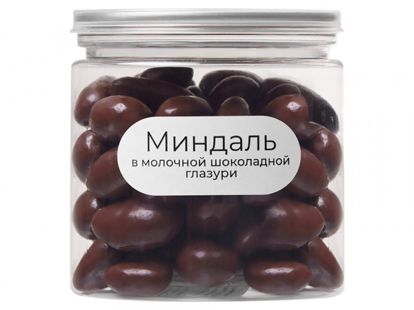 Миндаль в молочной шоколадной глазури Glazura, 140 гр
