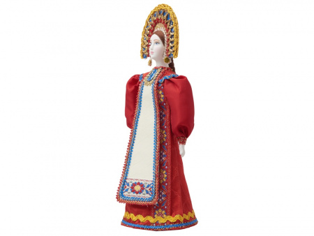 Подарочный набор: кукла фарфоровая, мёд с гецким орехом